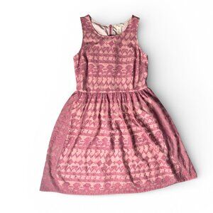 Sundance In A Heartbeat Dusky Rose Lace Dress Women's Size 10